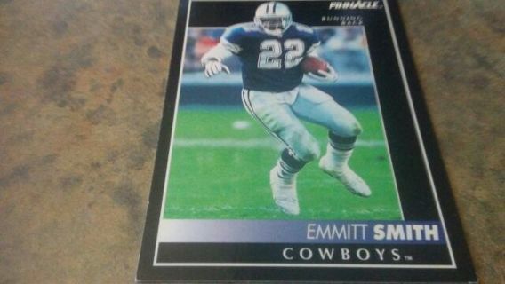 1991/1992 PINNACLE EMMITT SMITH DALLAS COWBOYS FOOTBALL CARD# 58