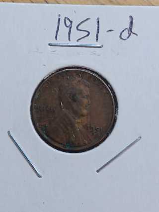 1951-D Lincoln Wheat Penny! 26