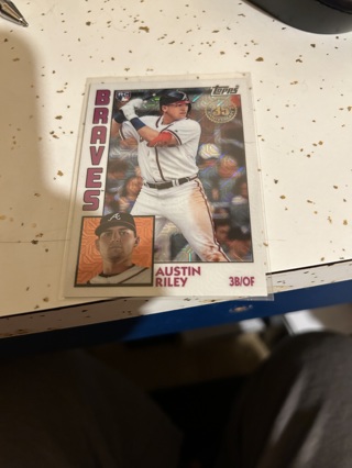2019 topps 35th anniversary(84 design) silver pack rc austin riley