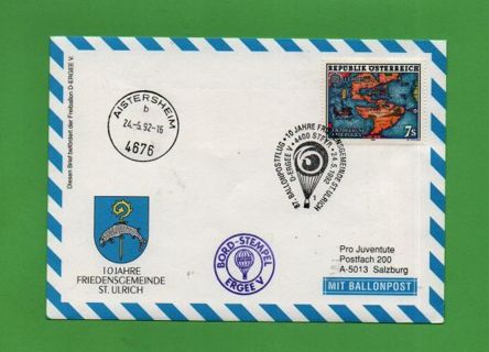 87. Balloon post Austria - 1992 Aistershem/St. Ulrich