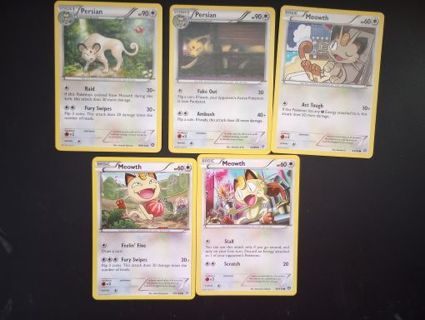 Mixed Meowth & Persian Cards #149