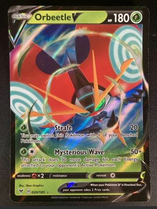 NM Ultra Rare Orbeetle V Pokemon card TCG SWSH