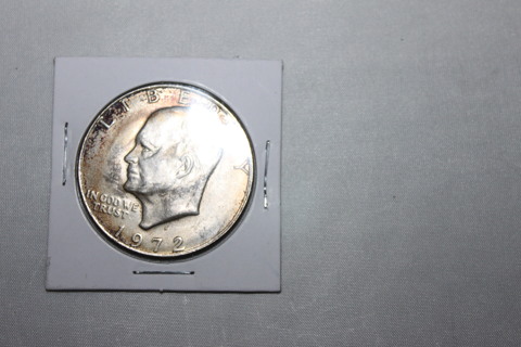 1972-D EISENHOWER DOLLAR / TONED