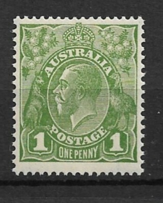 1931 Australia Sc114 1p King George V MNH