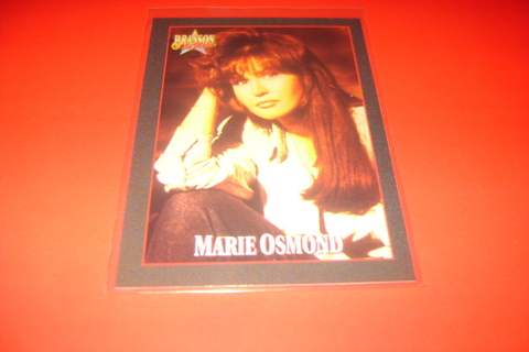 Marie Osmond Trading card Country Music