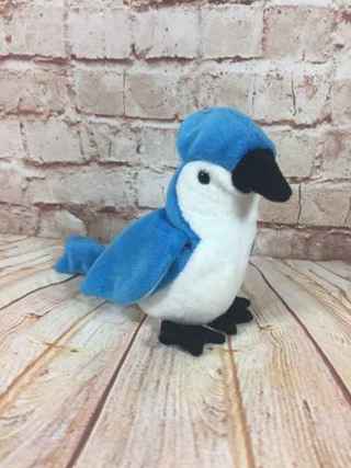 ty rocket the blue jay beanie baby=6"