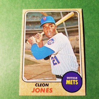 1968 - TOPPS BASEBALL CARD NO. 254 - CLEON JONES - METS - EXMT/NRMT/MT. - READ