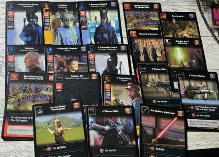 18 Star Wars Young Jedi 1999 Cards