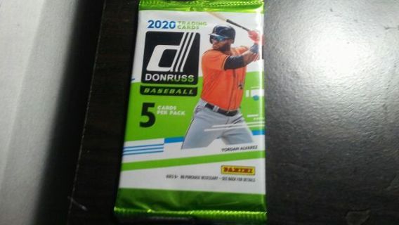 2020 PANINI/DONRUSS SEALED PACK BASEBALL CARDS