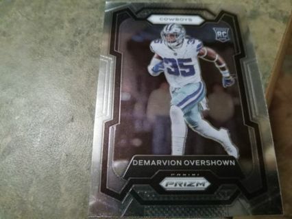 2023 PANINI PRIZM ROOKIE DEMARVION OVERSHOWN DALLAS COWBOYS FOOTBALL CARD# 323