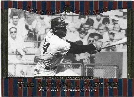 2001 UPPER DECK WILLIE MAYS HALL OF FAMERS CARD