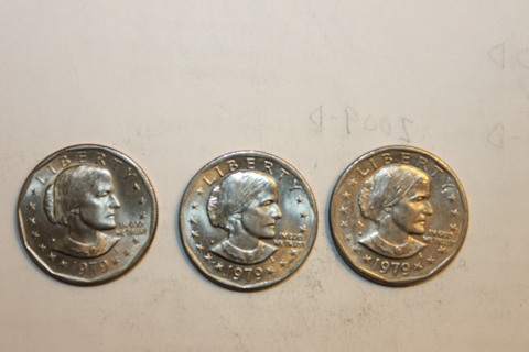 3 - SUSAN B. ANTHONY DOLLARS