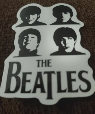 The Beatles Black and White band sticker for laptop luggage water bottle toolbox