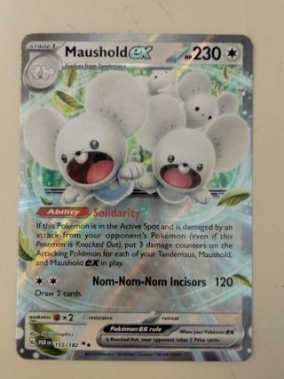Maushold ex 155/182 double rare holo nm pokemon