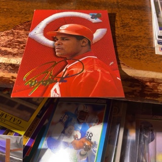 1993 leaf studio Barry Larkin baseball card 