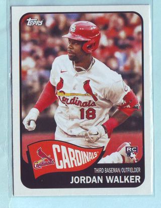 2023 Topps Archives Jordan Walker ROOKIE Baseball Card # 154 Cardinals