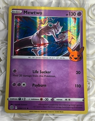 Mewtwo 56/172 Trick or Trade 2022 Holo Rare Pokémon TCG Mewtwo 56/172 Trick or Trade 2022 Holo 