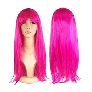 NEW Pink Cosplay Anime Hair Costume Manga Wig Role Play Dress Up Modeling