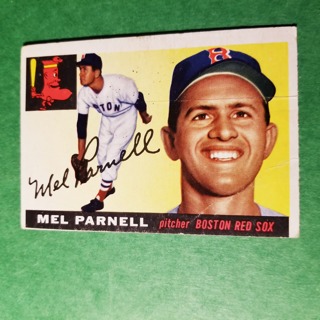 1955 - TOPPS BASEBALL - CARD NO. 140 - MEL PARNELL - RED SOX