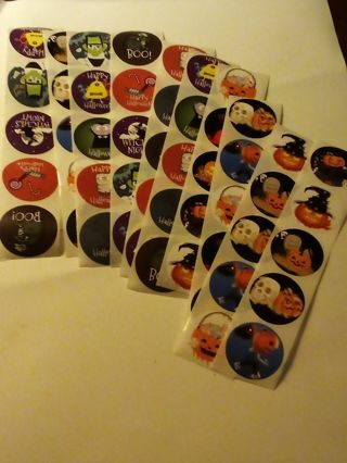 Last Ones! Halloween Mixed Sticker Lot ..Read Description before bidding