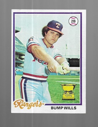 1978 TOPPS BUMP WILLS #23