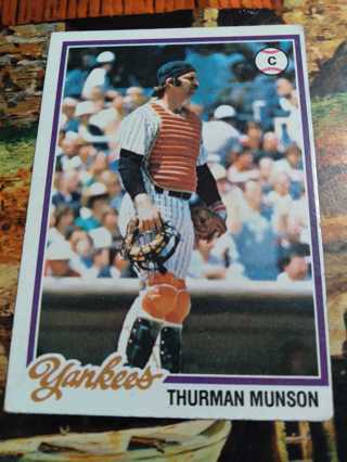 Thurman Munson 1978 Topps 