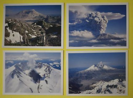 Ten Photo Info Cards of Mt St Helens