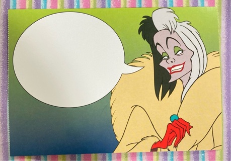 Disney Villains Cruella De Vil Postcard 