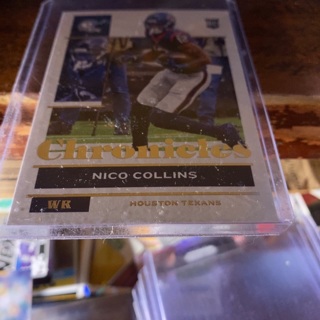 2021 panini chronicles nico collins rookie football card 