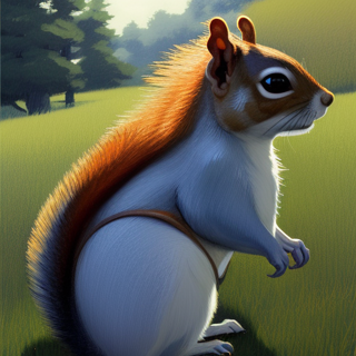 Listia Digital Collectible: Morning Squirrel