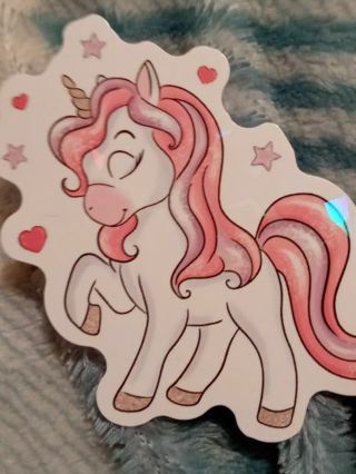 Unicorn shiny Cute new vinyl sticker no refunds regular mail only Very nice