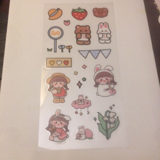 Kawaii Sticker sheet read description before bidding