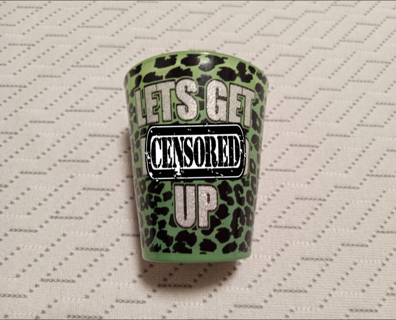 Naughty Adult Shot Glass 18 + ( Like New Condition)