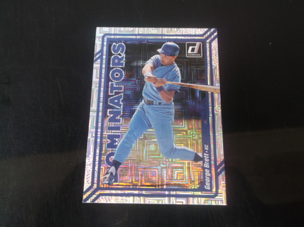 mlb  2023 Donruss    Dominators   rapture  George Brett   insert  card  #   d 1 Kansas City Royals 