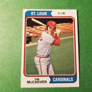 1974 - TOPPS BASEBALL CARD NO. 520 - TIM McCARVER - CARDINALS - EXMT/NRMT