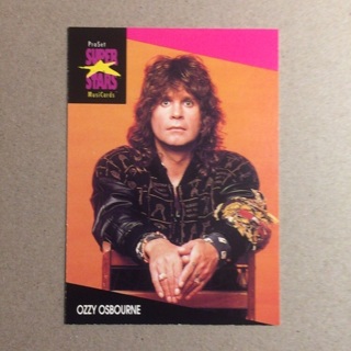 1991 ProSet Super⭐️Stars MusiCards | OZZY OSBOURNE | Card # 214