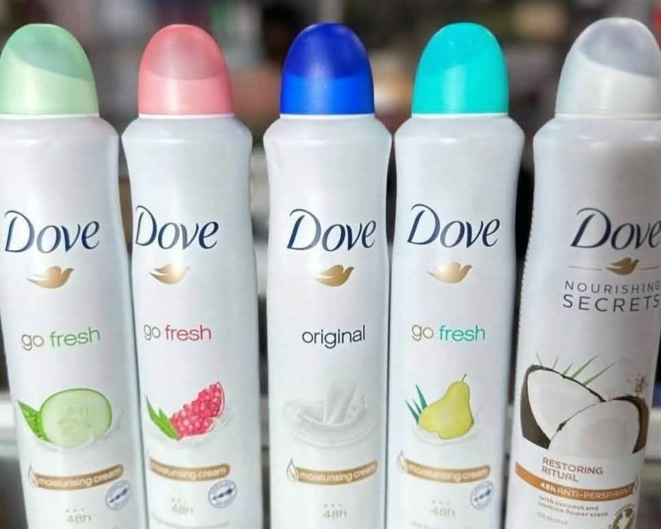 Free: ✏️ 1 - DOVE DEODORANT SPRAY ❤️