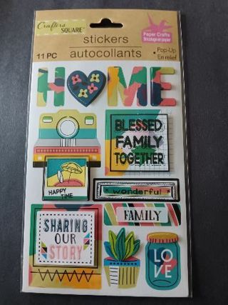 Crafter's Square Pop-Up Home Stickers