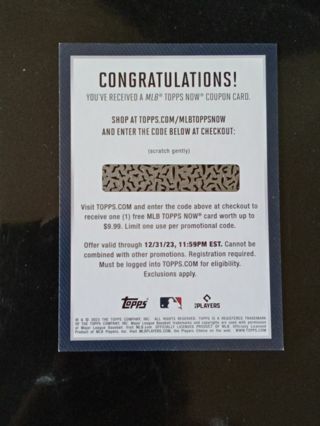 Major League Baseball Card Coupon