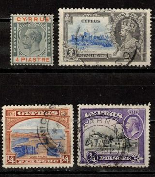 Cyprus Stamps with King George 5