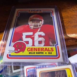 1984 topps usfl generals willie Harper football card 