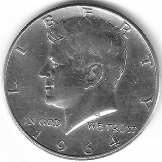 1964 Kennedy Half Dollar 90% Silver U.S. 50 Cent Coin