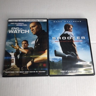 Lot of 2 DVD movies Shooter & End of Watch