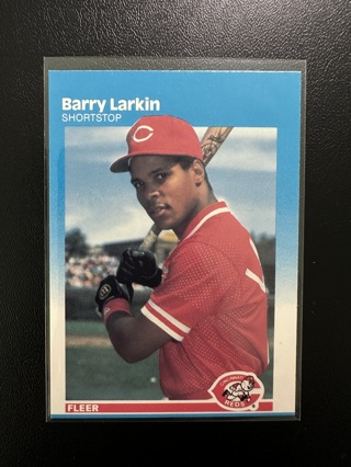 Barry Larkin 1987 Fleer #204 HOF RC