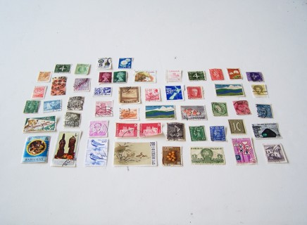 Worldwide Postage Stamps Set of 50 Used/Cancelled