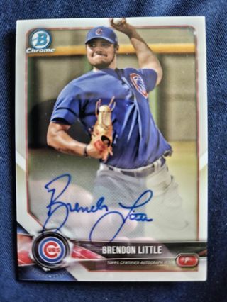 2018 Bowman Chrome Prospects Autograph Brendon Little