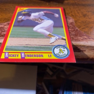 1990 score Rickey Henderson baseball card 