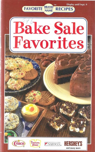 Bake Sale Favorites Recipe Booklet