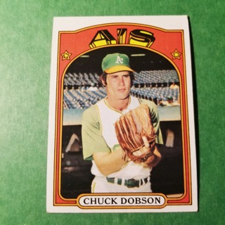 1972 - TOPPS BASEBALL CARD NO. 523 - CHUCK DOBSON - A'S