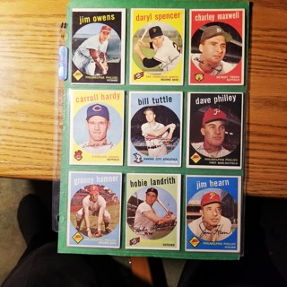 9 - LOT -1959 TOPPS LOW TO MID GRADE - BASEBALL CARDS